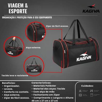 Imagem de Bolsa unissex mala casual/esportiva new age kagiva 30 litros com alça de ombro