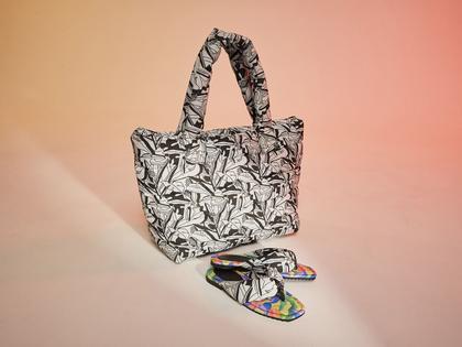 Imagem de Bolsa Vista Magalu x Flora Yumi Tote Puffer