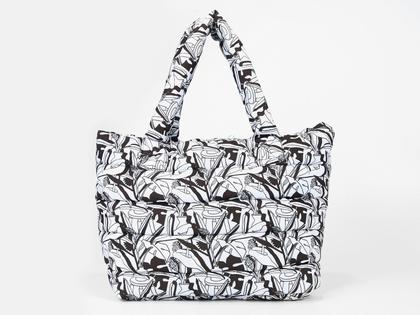 Imagem de Bolsa Vista Magalu x Flora Yumi Tote Puffer