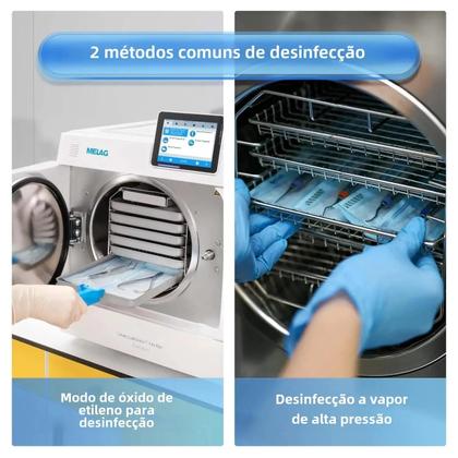 Imagem de Bolsas de Esterilização Descartáveis Mamba - 10 a 20 Peças - 5 Tamanhos - Sacos Auto-Vedantes