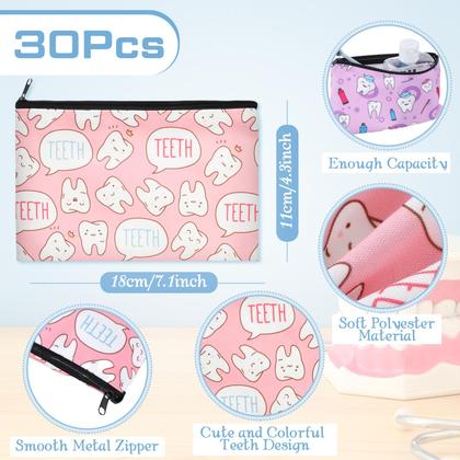 Imagem de Bolsas de maquiagem Silkfly Teeth Dentist Gifts para higienista dental x30