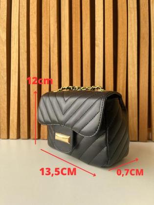 Imagem de Bolsas Femininas Bolsa Mini Lateral Ombro Transversal Alça Corrente