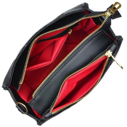 Imagem de Bolsas Femininas Kit 3 Peças Bolsa Lorena Media Carteira e Baú