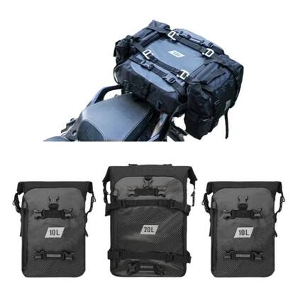 Imagem de Bolsas Traseiras Para Motocicleta Impermeáveis, Bolsas De Armazenamento Para Bagageiro Traseiro De
