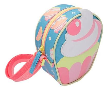 Imagem de Bolsinha Confeitaria Mágica Puket Azul Correia De Ombro Rosa