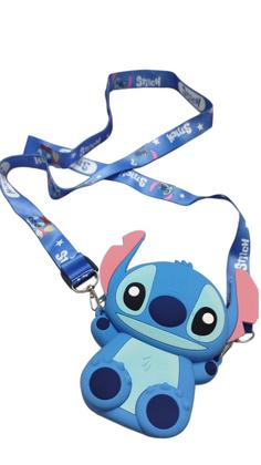 Imagem de Bolsinha Infantil Pochete Carteira Lilo Stitch Crianças