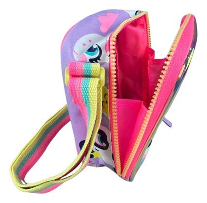 Imagem de Bolsinha Infantil Puket Menina Multibichos BFF Lavanda
