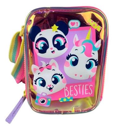 Imagem de Bolsinha Infantil Puket Menina Multibichos BFF Lavanda