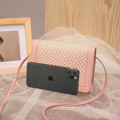 Imagem de Bolsinha Transversal Feminina com Alças e Fecho