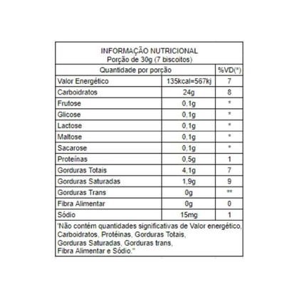 Imagem de Bom Biscoito Nata Zero Açúcar, Glúten E Lactose 100g