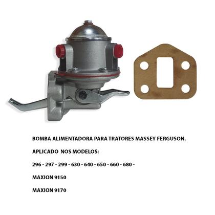 Imagem de Bomba Alimentadora Trator Massey 296 / 297 / 299 / 630 / 640 / 650 / 660 / 680 / 9150 / 9170