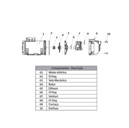 Imagem de Bomba Auto Aspirante PRATIKA AP_3C 2.0 CV 127/220 VOLTS DANCOR 