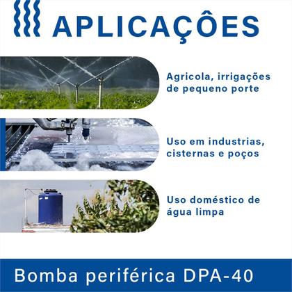 Imagem de Bomba Autoaspirante Dancor Dpa-40  Bivolt 110v/220v