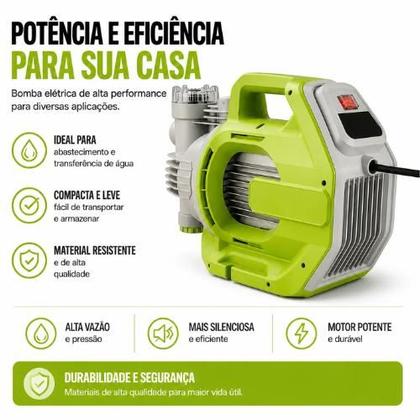 Imagem de Bomba Autoaspirante Eurobombas EB Eurojet 900W IPX4 Monofasica 220V 60HZ