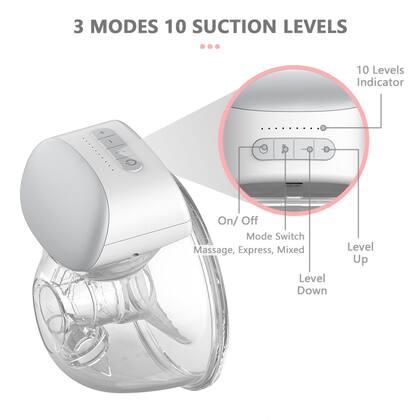 Imagem de Bomba BEBEBAO Tira-leite Materno Elétrica Portátil Mais Utilizada