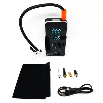 Imagem de Bomba Calibrador Compressor Com Buzina Digital Portátil De Ar Carro Moto Bicicleta MXB008
