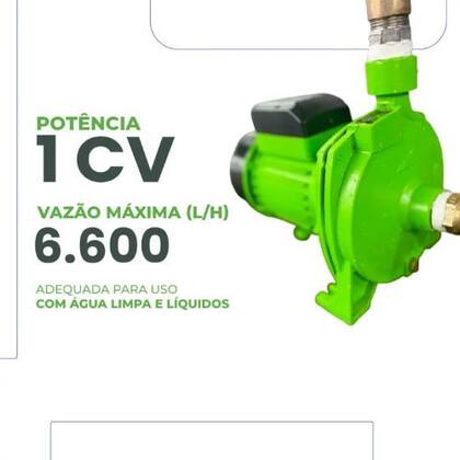 Imagem de Bomba Centrifuga Eurobombas Eb1000t 1CV IP44 Trifásica 220V 60HZ