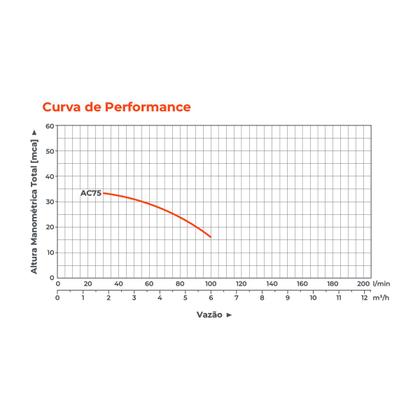 Imagem de Bomba d'água Centrífuga AC75 1,0HP Trif 220/380V - Lepono