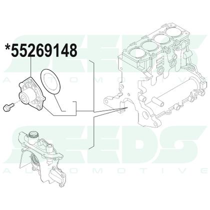 Imagem de Bomba D'água Fiat Toro Jeep Compass Renegade 2.0 Diesel