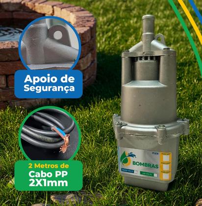 Imagem de Bomba De Água Para Poço Sapo Submersa Bombras 1500 220v com Kit de Manutenção