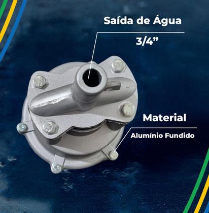 Imagem de Bomba De Água Para Poço Sapo Submersa Bombras 1500 220v com Kit de Manutenção