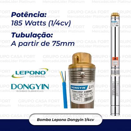 Imagem de Bomba De Água Submersa Caneta 1/4cv Lepono 3000lt/h 220v