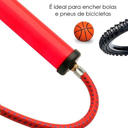 Imagem de Bomba De Ar Encher Pneu Inflaveis Bike Balão Moto 22x40cm