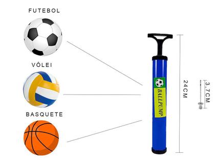 Imagem de Bomba De Ar Manual Com Bico Para Encher Bola Pronta Entrega