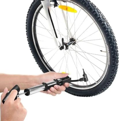 Imagem de Bomba de Ar Para Encher Pneu de Bicicleta Manual Portátil Acessório de Ciclismo