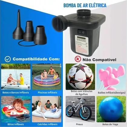 Imagem de Bomba de Ar Rápida para Boias, Botes e Colchões Infláveis