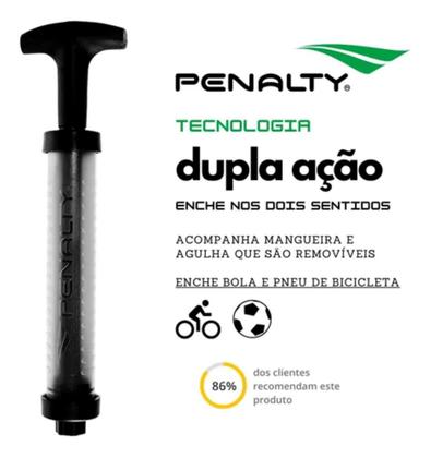 Imagem de Bomba De Ar Sac Penalty Bolas E Pneus Com Dupla Ação Azul