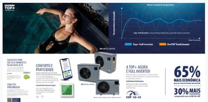 Imagem de Bomba De Calor Para Piscinas TOP 9 Inverter 220v Astralpool Fluidra até 40 mil litros/Wifi INTEGRADO