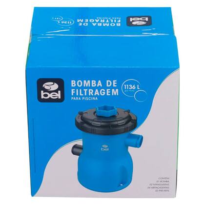 Imagem de Bomba de Filtragem Elétrica 127/110V 60Hz 1136 Litros por Hora Azul - Bel