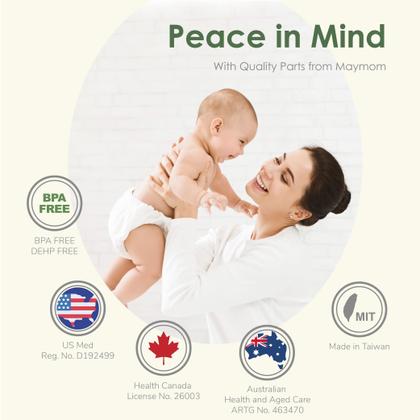 Imagem de Bomba de mama Maymom MyFit 10 mm, escudos pequenos de duas peças