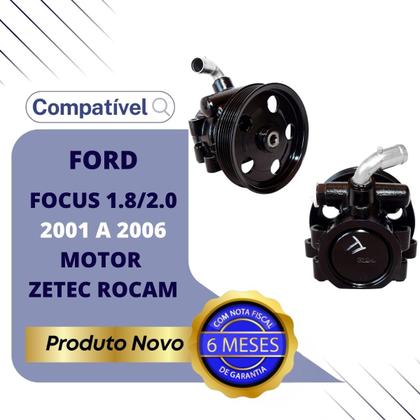 Imagem de Bomba De Óleo Hidráulica Trw Ford Focus 1.8 e 2.0 2001 a 2006 Motor Zetec Rocam