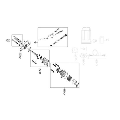 Bomba de Pressão Completa Compatível com Lavadora Karcher K2 - Parceiro das Peças Imagem de Bomba de Pressão Completa Compatível com Lavadora Karcher K2