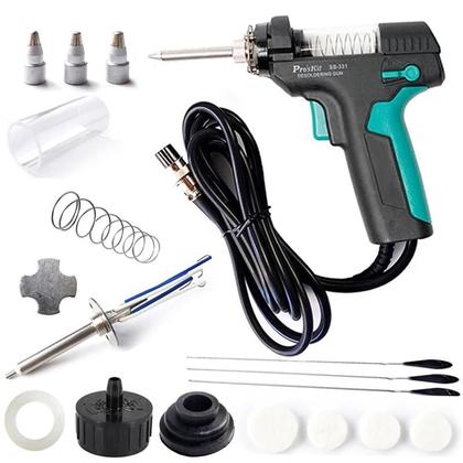 Imagem de Bomba De Sucção De Estanho Elétrica Para Ferro De Solda Pro'sKit SS-331H Acessórios Para Pistola De