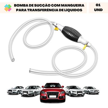 Imagem de Bomba de Sucção Manual com Mangueira Para Transferência de Líquido