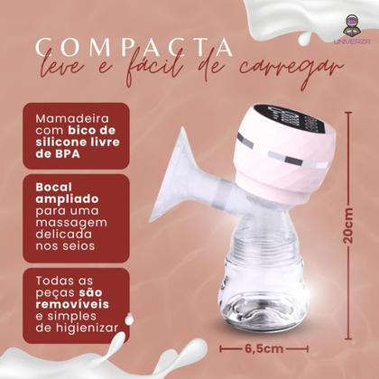 Imagem de Bomba De Tirar Leite Materno Elétrica Com 9 Níveis De Sucção, Portátil, Silenciosa, Livre De BPA, Fácil De Usar, Design Ergonômico, Para Amamentação C