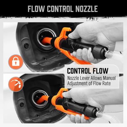 Imagem de Bomba de transferência com bateria alimentada por HORUSDY 8,3 L/min de água e combustível