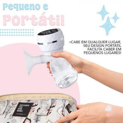 Imagem de Bomba elétrica de tirar leite peito mama bombinha extratora 