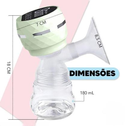 Imagem de Bomba elétrica de tirar leite peito mama bombinha extratora 