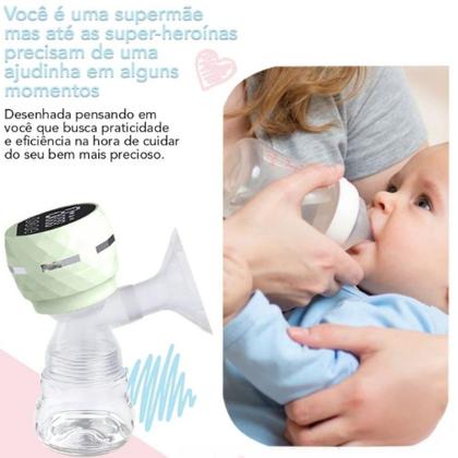 Imagem de Bomba elétrica de tirar leite peito mama bombinha extratora 