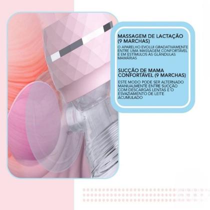 Imagem de Bomba elétrica de tirar leite peito mama bombinha extratora 