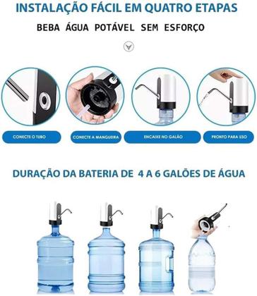 Imagem de Bomba Elétrica para Garrafão de Água com Recarga Prática