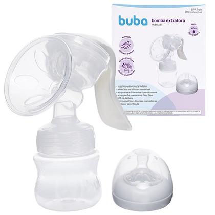 Imagem de Bomba Extratora Manual Coletora de Leite Materno Em Silicone E Mamadeira Easy Flow 120ml - Buba