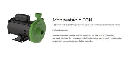 Imagem de Bomba Famac FGN-00 1/2cv Monofasico 220v