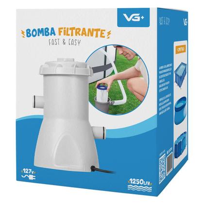 Imagem de Bomba Filtro 1250l/h para Piscina Inflável e Estrutural Vg Plus