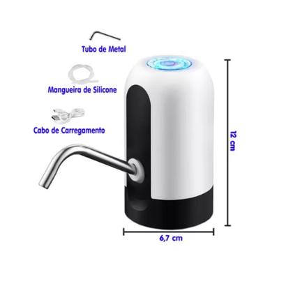Imagem de Bomba Galão Água Mineral Bebedouro Elétrica Recarregável Usb