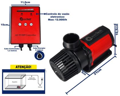 Imagem de Bomba Oceantech 12000L/H Ac-12000 Com Controle Vão 220V